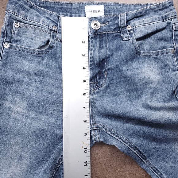 Hudson Jeans Womens 10 Medium Wash Blue Straight Leg Stretch Trendy - Picture 4 of 13